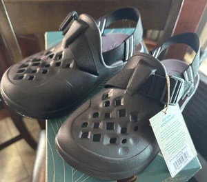 NEU Chaco Chillos Clogs Damen Größe 7 schwarz Sandalen verstellbar EU 38 NEU - Bild 1 von 5