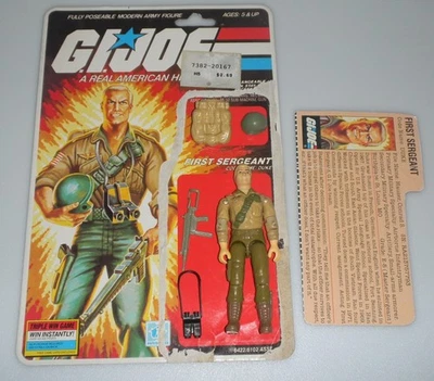1984 Vintage G.I. GI Joe 3.75 ARAH Duke v1 Figure & Card Back 100% Complete READ - Image 1 of 4