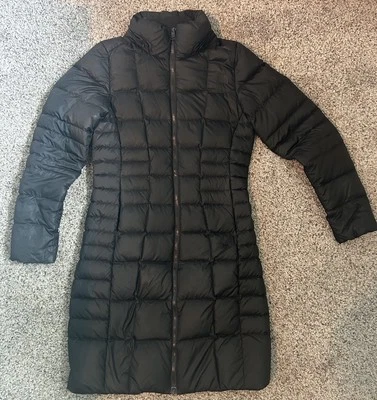 NORTH FACE Down Parka LONG Jacket Puffer Black Womens Size XS No Hood - Image 1 of 4