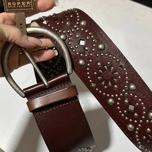 Roper dunkelbrauner Damen Ledergürtel 34/36 Large - Bild 1 von 3