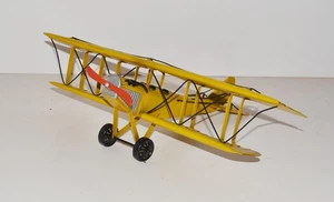 Blechflugzeug Modellflugzeug Oldtimer Marke Havilland Doppeldecker L 40 cm - Bild 1 von 4