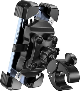 Soporte para teléfono de bicicleta con amortiguador de vibraciones, soporte anti-vibración para teléfono celular de motocicleta - Imagen 1 de 12