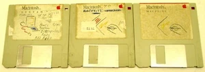 RARE, Vintage 1984 Original Macintosh OS 6 & Mac Write & Paint Disk Set - Picture 1 of 4