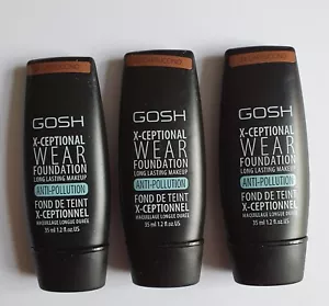 GOSH X-CEPTIONAL WEAR FOUNDATION LONG LASTING 24 CAPPUCCINO 3 x 35ml - Picture 1 of 1