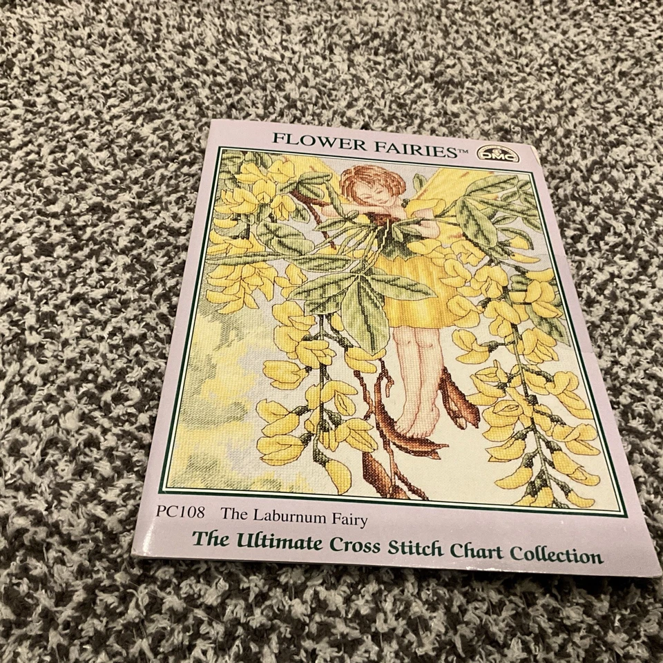 Flower Fairies PC108 The Laburnum Fairy The Ultimate Cross Stitch 1997 DMC - Image 1 of 4