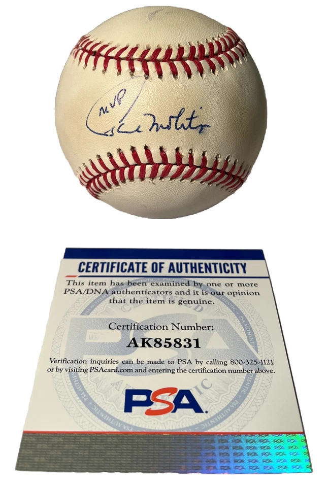 Paul Molitor MVP World Series Signed Baseball,Toronto Blue Jays,PSA Auto,(B59) - Image 1 of 4