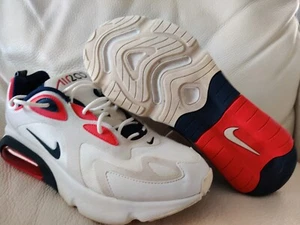Nike Airmax 200 Shoes Mens Size 12 White Red Blue Sneakers Athletic CT1262-101 - Picture 1 of 12