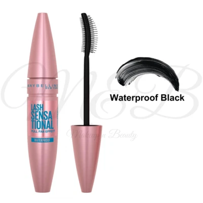 MAYBELLINE NEW YORK MAYBELLINE Lash Sensational Waterproof Mascara Black Instant Volume Brush *NEU*