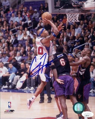 Foto brillante firmada por Corey Maggette de Los Angeles Clippers 8x10 autenticada por JSA Foto 1 de 2