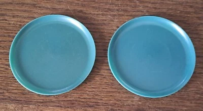 Alte Plaste Teller Puppengeschirr Puppenteller Kunststoff Vintage - Bild 1 von 3