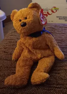 TY BEANIE BABY FUZZY THE BEAR RETIRED 1999 RARE *ERRORS* TAG ORIGINAL - Bild 1 von 5