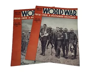 Pair Of WW1 1914-1918 SIR JOHN HAMMERTON A Pictured History Magazines - Picture 1 of 12