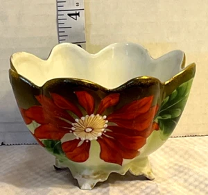 Antique M &Z Moritz Zdekaur Austria Footed Strainer Berry Bowl - Picture 1 of 15