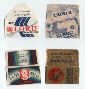 Razor Blade Wrappers Lamette da barba Rasierklinge #731 - Picture 1 of 1