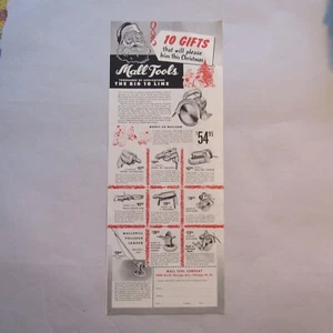 1949 Mall Tools Print Ad Woodworking Tools - Picture 1 of 1