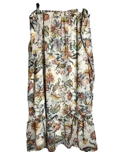 CJ Banks X 14W NWT Midi Floral Tiered Cream Yellow skirt NWT lined - Picture 1 of 11
