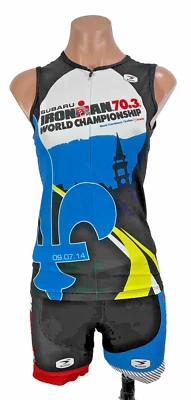 Conjunto Jersey Sugoi IRONMAN Quebec Mujer Pequeño Mont-Tremblant Campeonato Mundial - Imagen 1 de 4