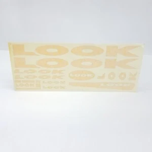 Look Vintage Aufkleber Rahmen Aufkleber Set Fahrrad Bike Cycling Pedale Tri gelb  - Bild 1 von 6