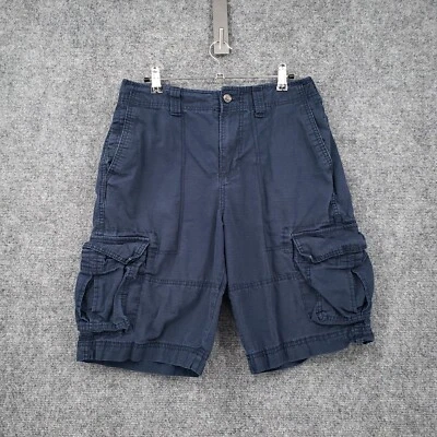 Pantalones Cortos Carga Mossimo Supply Co Para Hombres 30 Azul Marino Ripstop Utilidad Trabajo Táctico Foto 1 de 4