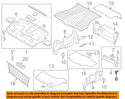 Оригинальный внешний отделочный задний молдинг-фиксатор для пикапа FORD 04-23 C-Max W715926S300 - Изображение 1 из 2