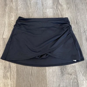 SPANX Get Moving Pleated Black Skort Skirt Women Size 6 Booty Boost Lined - Picture 1 of 6