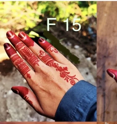 OMEKA India Henna Stencils Temporary Tattoo Hand Template Body Art Lace Stencil