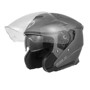 Daytona Helmets Spyder Jet DOT ECE Grey Dull Metallic Motorcycle Helmet SJ1-GM - Picture 1 of 7
