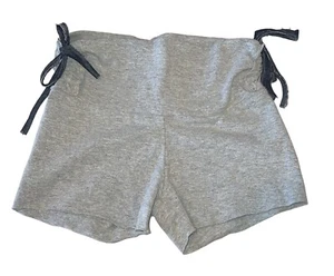 Hope Jeans girls heather gray faux denim cinched tie waist bike shorts 8 - Picture 1 of 2