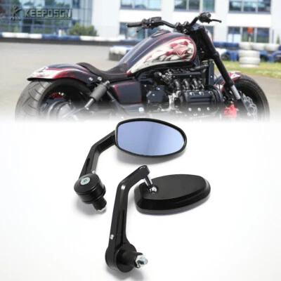 2x Espejos retrovisores antirreflejos retrovisores antirreflejo CNC personalizados para Honda Valkyrie Bobber Foto 1 de 4
