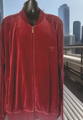 CHAQUETA ADIDAS ORIGINALS ADI FIREBIRD TERCIOPELO CALENTAMIENTO/TRACK GRANATE PARA HOMBRE TALLA 3XL Foto 1 de 4