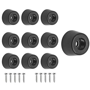 10 Pcs Cutting Board Feet Round Non Slip Black Rubber Feet Bumpers Pads with ... - Picture 1 of 7
