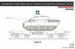 Takom 1/35 2125x Jagdpanther G1 Early Product con carro de plataforma Zimerit&Schwerer - Imagen 1 de 1