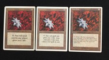 MTG Iron Star Artifact X3, Unlimited, Revised, 4th Ed. Used