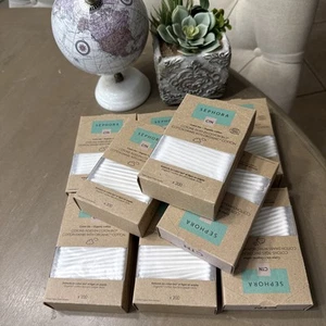 Sephora Organic Cotton Swabs 200 Ct. X 9 Boxes Vegan  New In Box - Picture 1 of 2