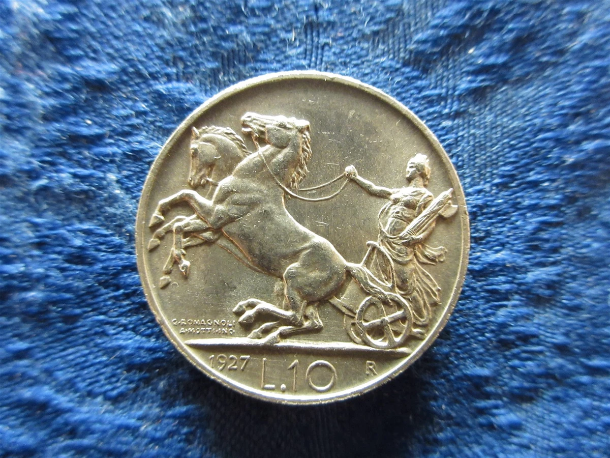 ★激レア★クアドリガ 1927年 イタリア10リラ銀貨 コインWW1795 1927 Year Italian Coins (1861-Now) for sale | eBay