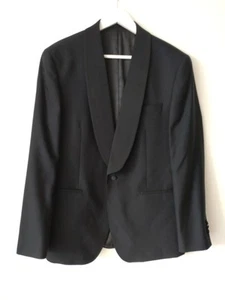 CHARLES TYRWHITT * NEW * SIZE 38 S SLIM BLACK MEN'S DINNER SUIT JACKET RRP £319 - Picture 1 of 17