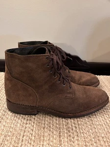 Thursday Boot Company President Combat Boot Mens 13 Mocha Suede Leather Lace Up - Picture 1 of 9