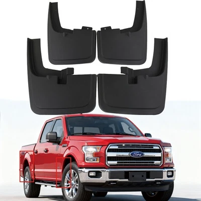 Guardabarros delantero y trasero 4 piezas para Ford F150 F-150 2015-2020 Foto 1 de 4