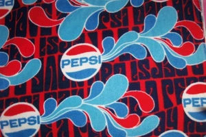 Pepsi Fabric Fleece Piece 36" x 30" Rare - Picture 1 of 1