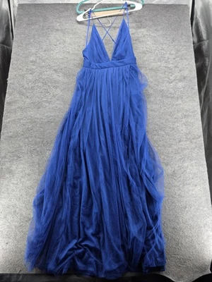 Windsor Dress Womens Large Tulle Maxi Formal Gown Strappy Evening Prom - Image 1 of 4
