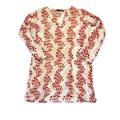 Rare Vintage Roberta Roller Rabbit Blouse Women’s Small White & Fish Print 2003 - Image 1 of 4