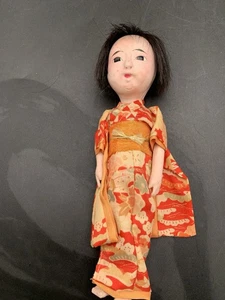 Vintage Early Original ICHIMATSU JAPANESE DOLL IN FULL KIMONO - Picture 1 of 12