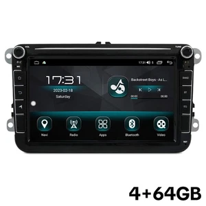 For VW Golf MK5 MK6 Jetta Scirocco Android Carplay Car Stereo Radio GPS NAVI BT - Picture 1 of 22