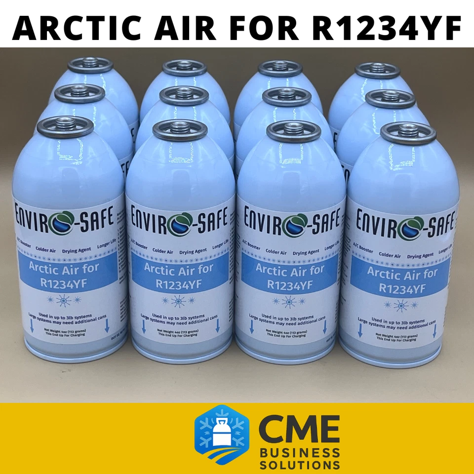 GET COLDER AIR BOOSTER, Arctic Air Refrigerant Support for R1234yf case of 12 - Image 1 of 4