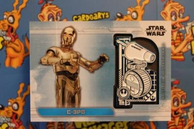 2019 STAR WARS THE RISE OF SKYWALKER COMMEMORATIVE MEDALLION CARD MC-DC3 C-3PO - Image 1 of 2