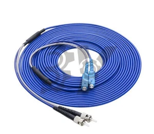 Armored Cable SC-ST UPC SM 9/125 Duplex Fiber Optic Patch Cord 150M - Picture 1 of 5