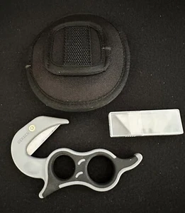 Angled  Knife with Sheath - Picture 1 of 3