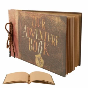 Vintage Photo Album Scrapbook Our Adventure Book Memory Anniversary DIY Gift UK - Picture 1 of 12