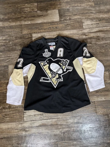 Pittsburgh Penguins Malkin #71 2009 Stanley Cup Final Black Jersey Size 54 Z Cover