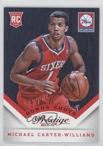 2013-14 Panini Prestige Red Bonus Shots Michael Carter-Williams #171 Rookie RC